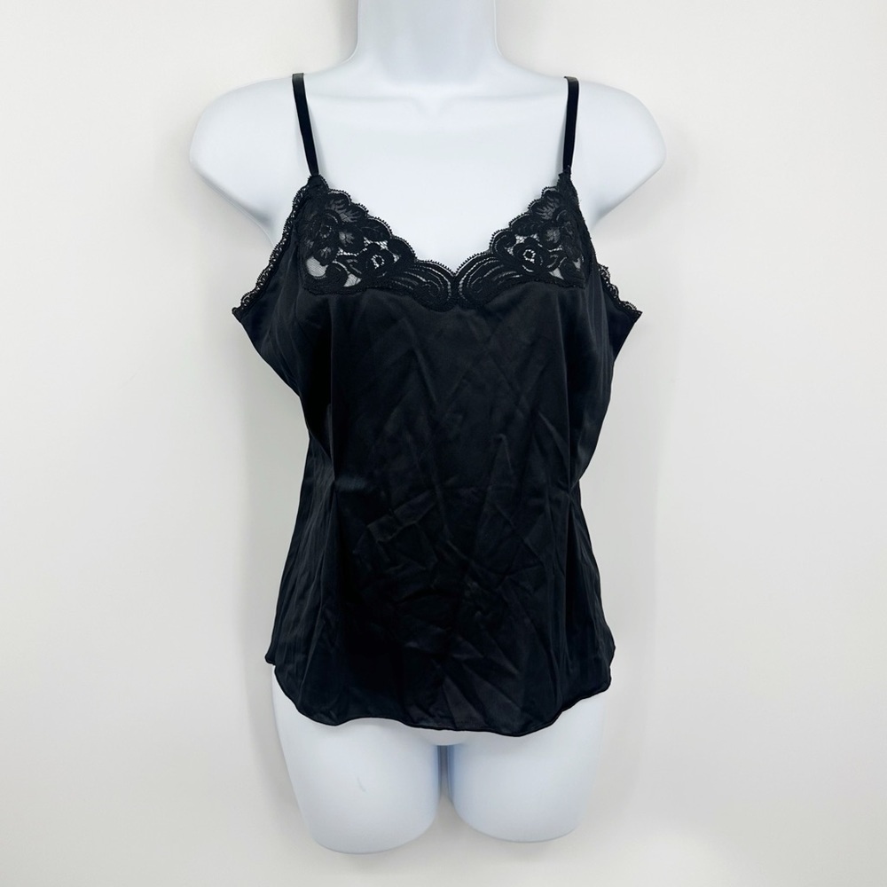 Vintage Y2K Black Camisole Size Medium Whimsical Fairycore Goth